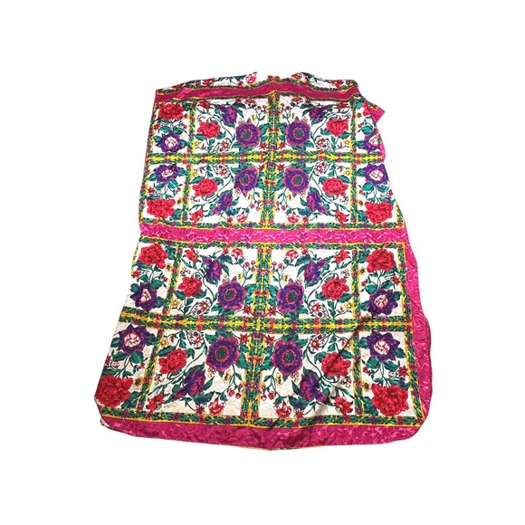 WINLAR Vintage Floral Print Polyester One Size Fits‎ All Caftan Kimono Tunic - Picture 2 of 7